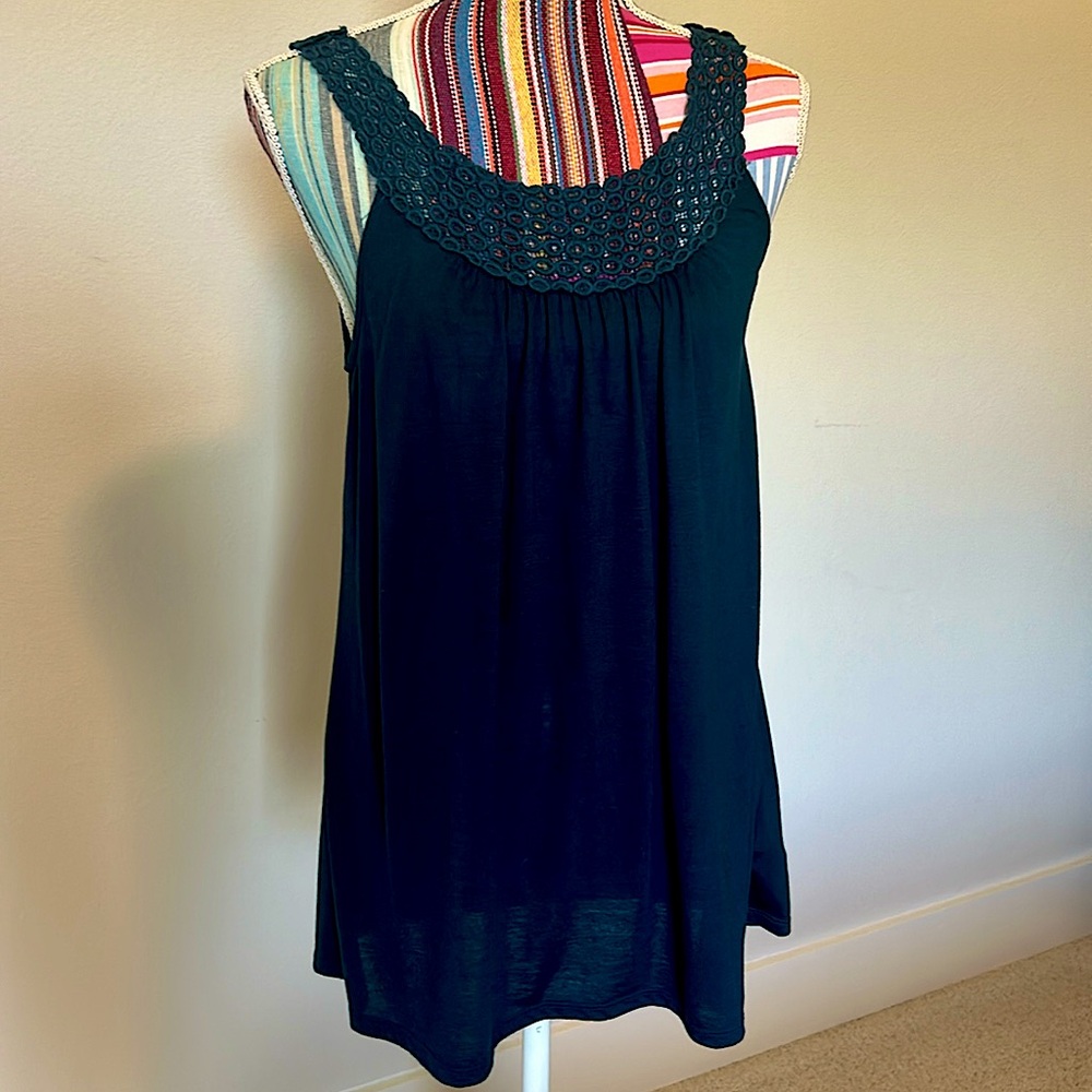 Peacock Blue Sleevless Tunic